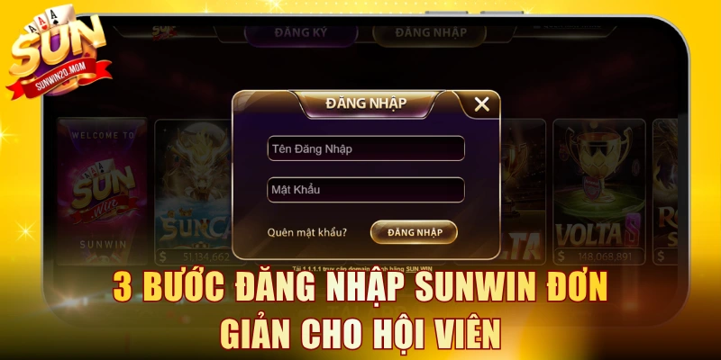 3 bước đăng nhập SUNWIN đơn giản cho hội viên